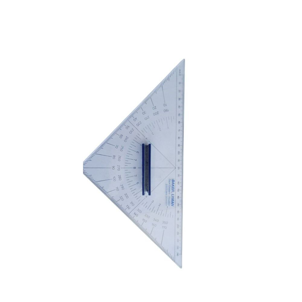 Baker Lyman 2800MH Protractor Triangle & C-Thru Parallel Ruler Navigation Set - Picture 8 of 9